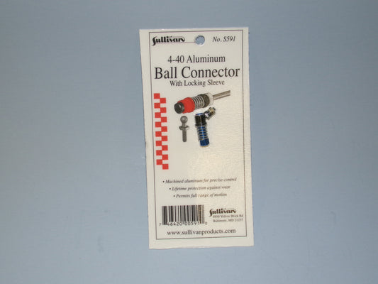 S591- 4-40" Ball Connector
