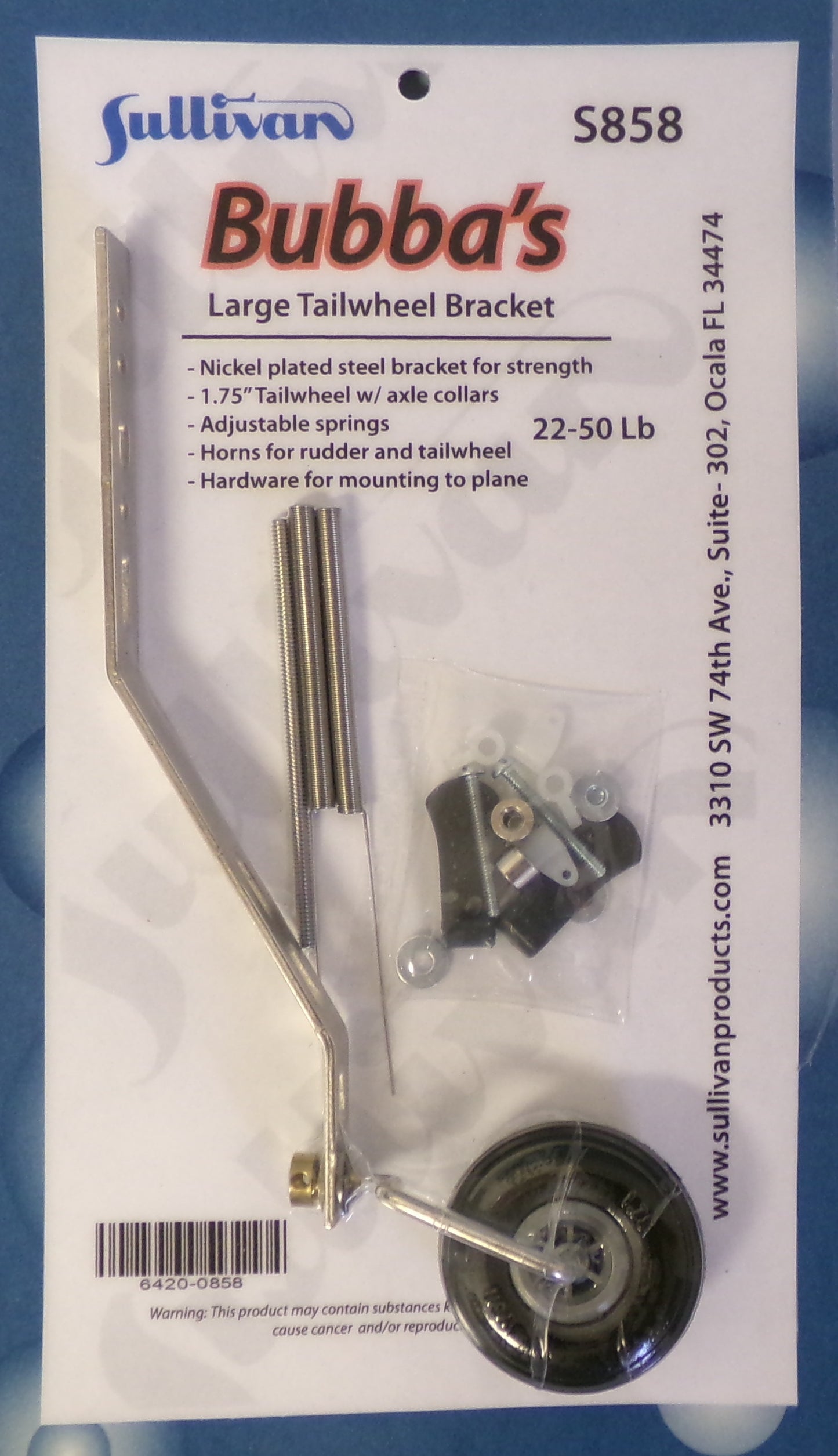 S858- Bubbas Tailwheel Bracket (Large)