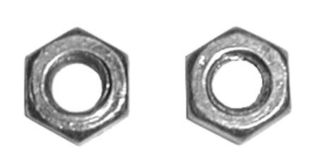 S497- 2-56 Steel Hex Nuts
